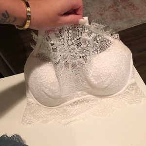 VS high neck bra-white